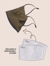 Load image into Gallery viewer, 100% Mulbery Silk Three Layered FITmask