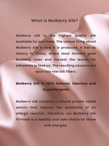 100% Mulbery Silk Three Layered FITmask