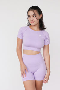 Lead in Lilac Shorts SET